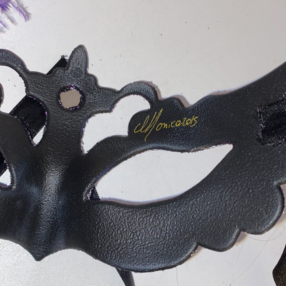 Purple eye mask made in italy - Picture 5 of 6